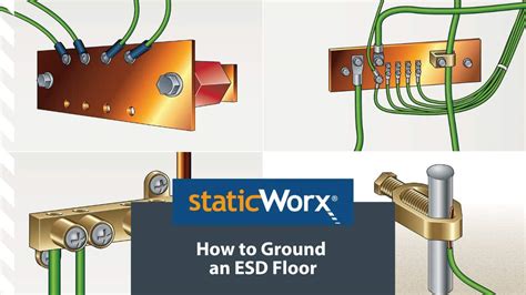 grounding strap for esd floor